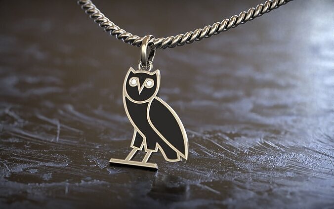 OVO OG Owl Diamond Pendant 3D print model