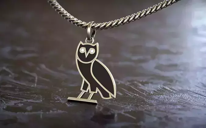OVO OG Owl Diamond Pendant