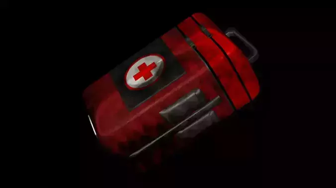 First aid kit model Low-poly 3D model
