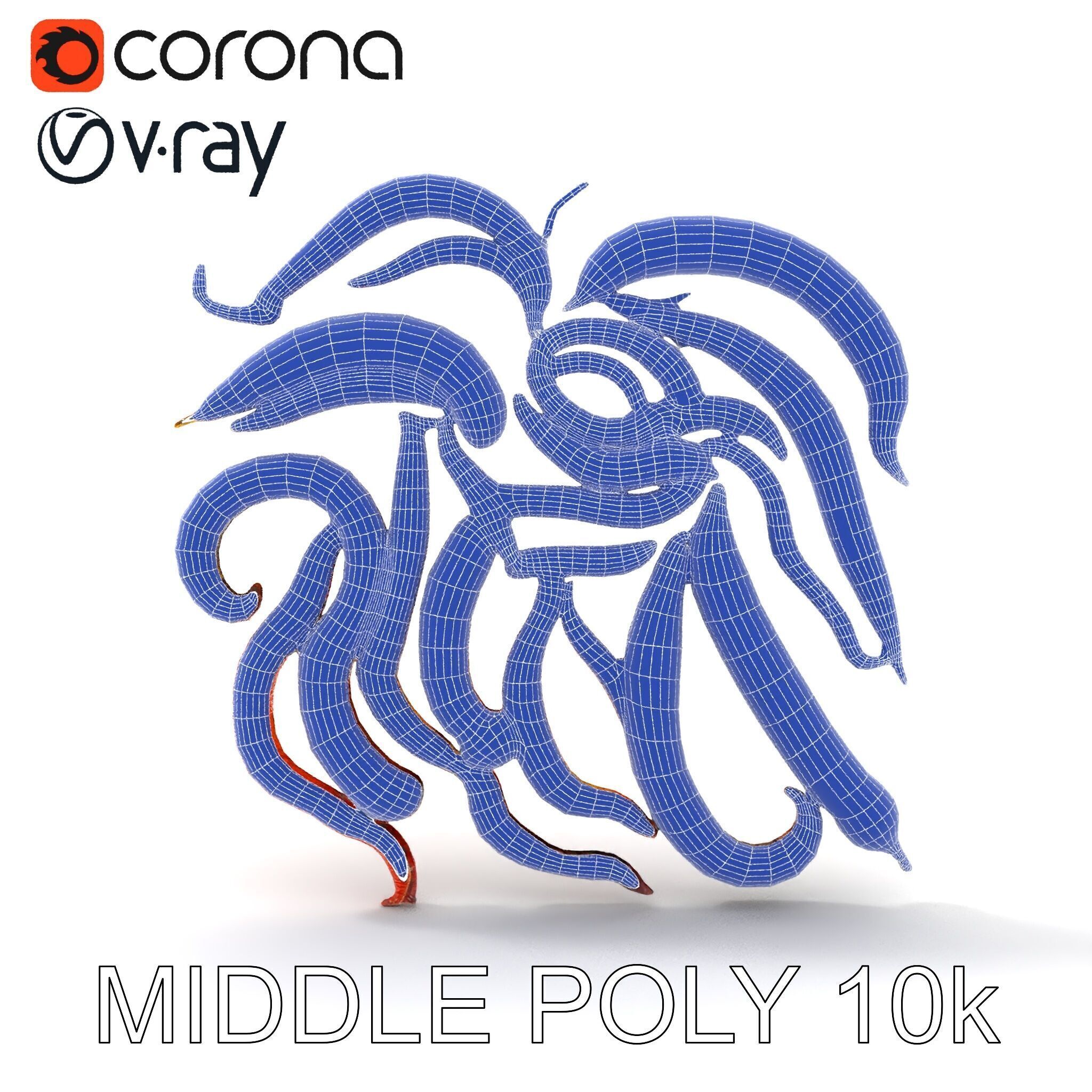 Realistic Centipede Model Pack Low-poly 3D model_9