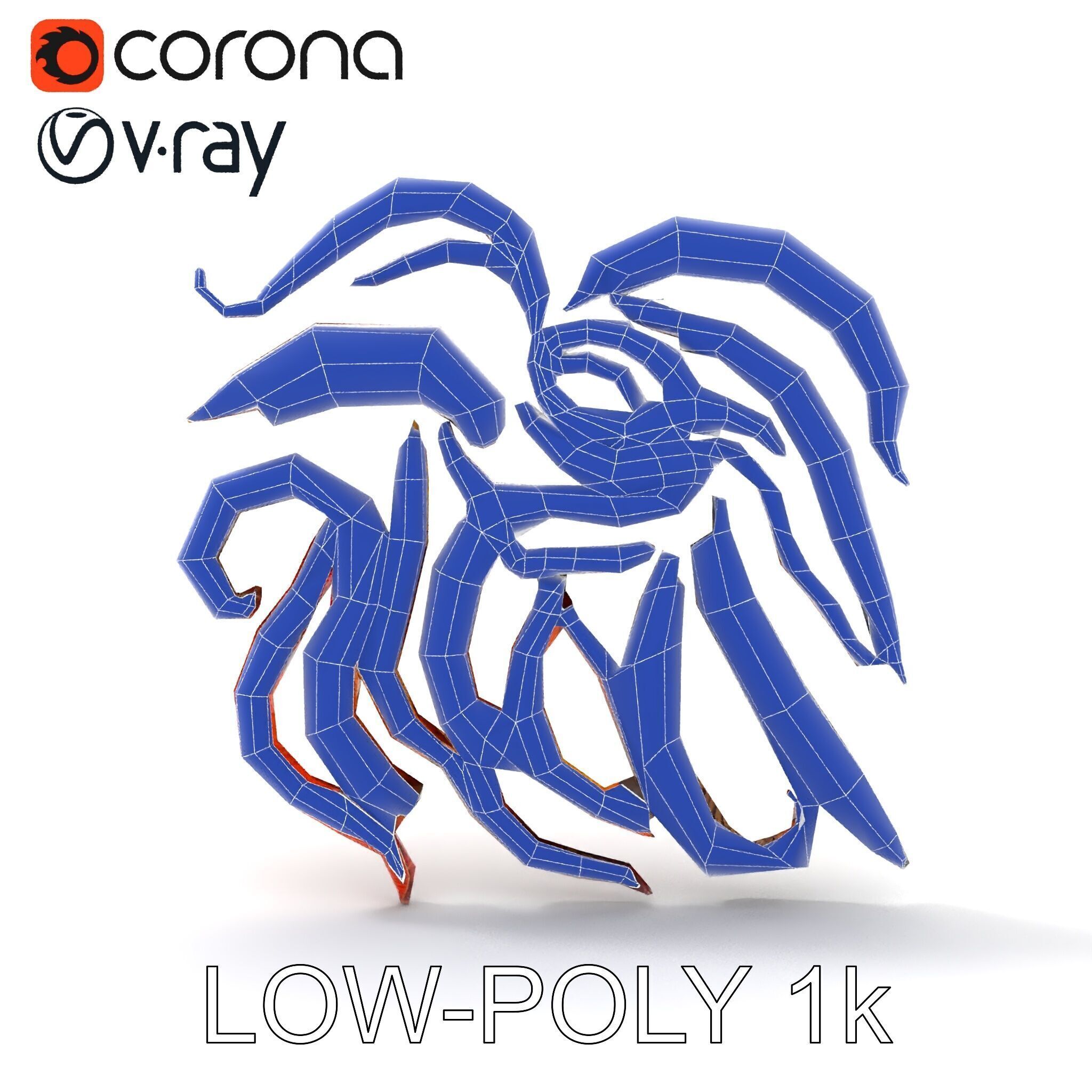 Realistic Centipede Model Pack Low-poly 3D model_23