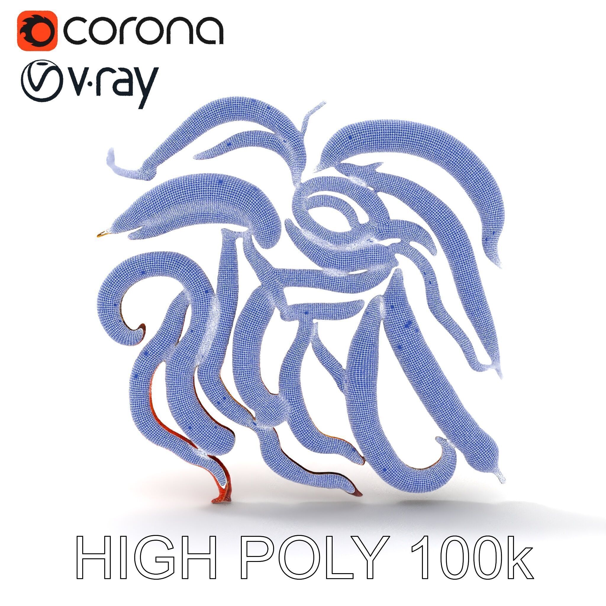 Realistic Centipede Model Pack Low-poly 3D model_35