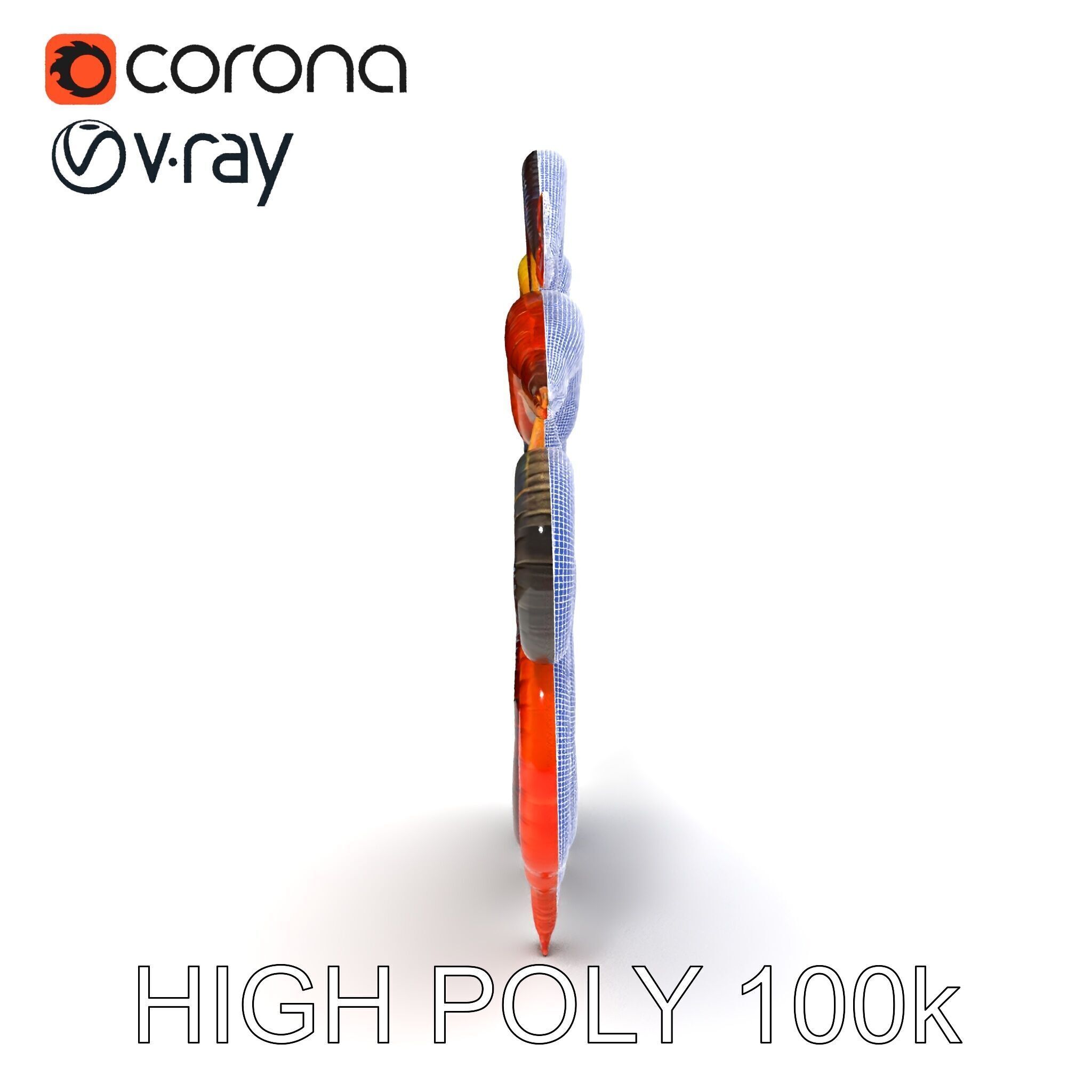 Realistic Centipede Model Pack Low-poly 3D model_29