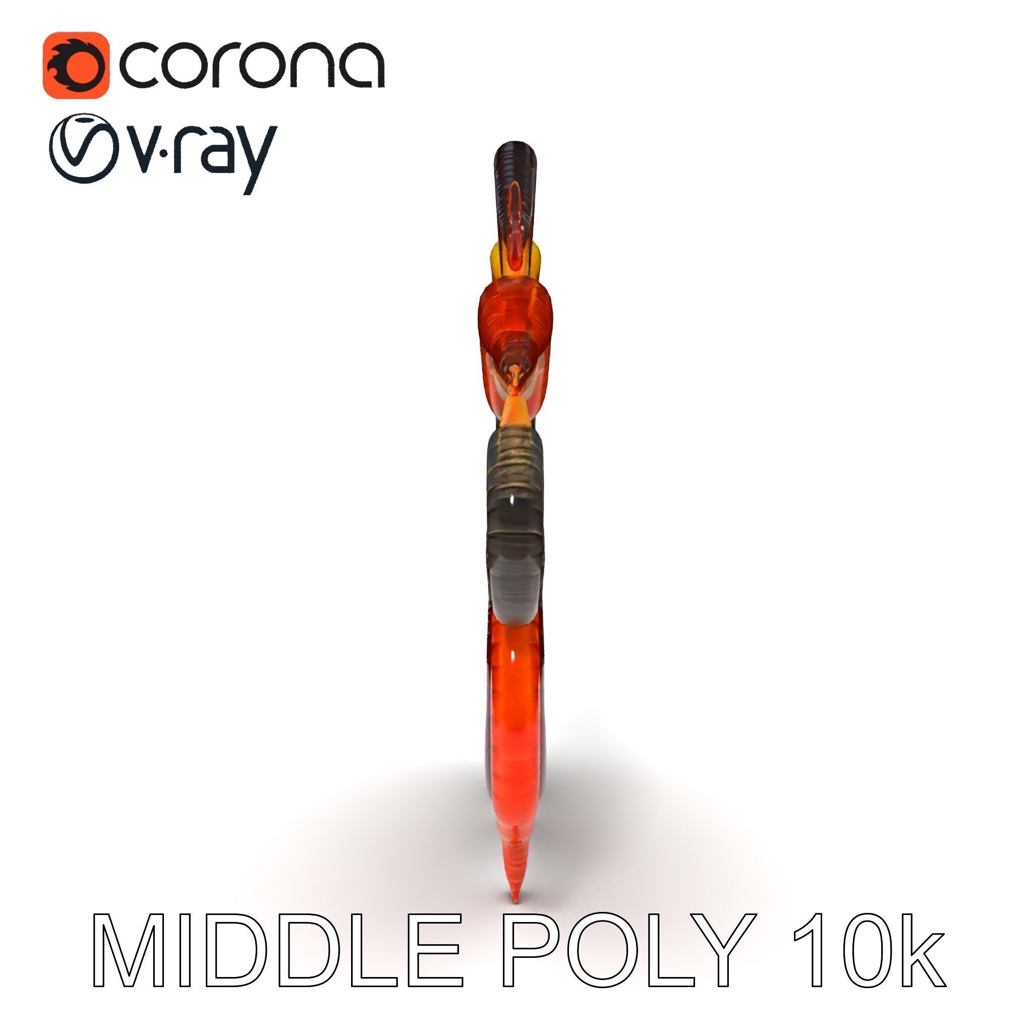 Realistic Centipede Model Pack Low-poly 3D model_24