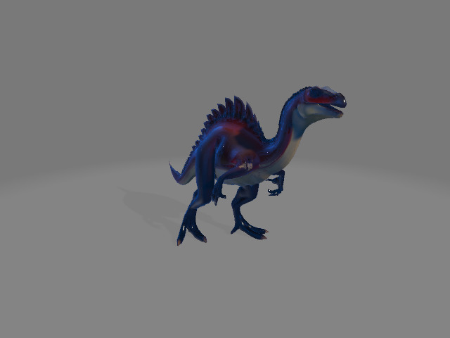 Dinasaur 3D Model  Low-poly 3D model_1