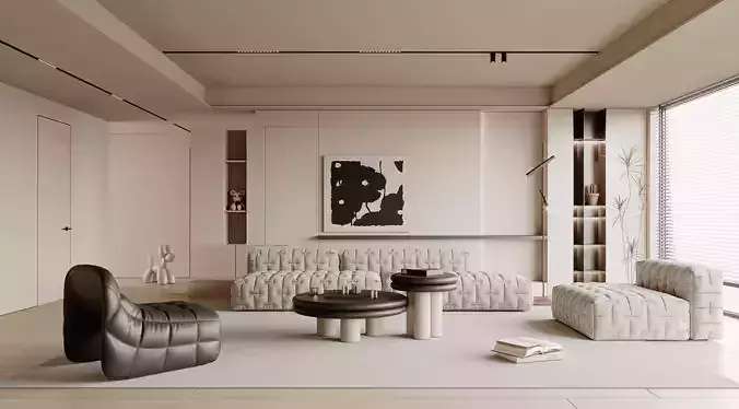 modern living room interior scenes 163