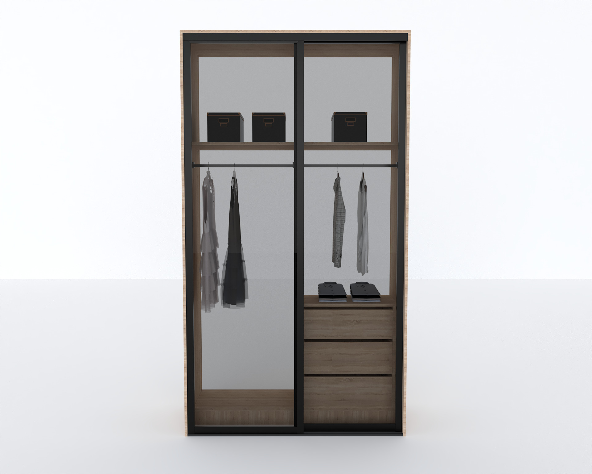 Elite Closets Line - Model 04 Low-poly 3D model_7