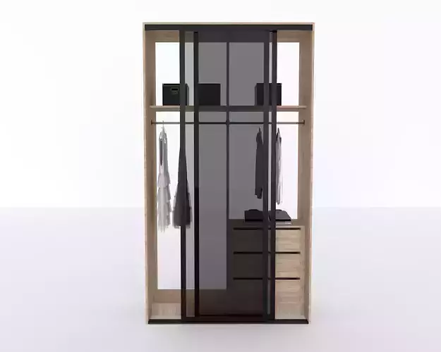 Elite Closets Line - Model 04 Low-poly 3D model