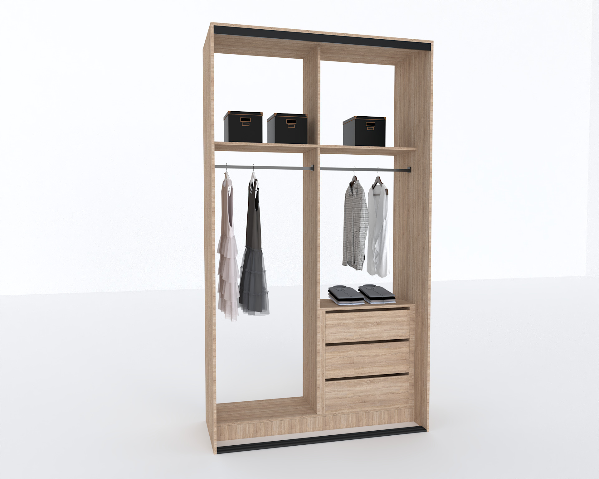 Elite Closets Line - Model 04 Low-poly 3D model_10