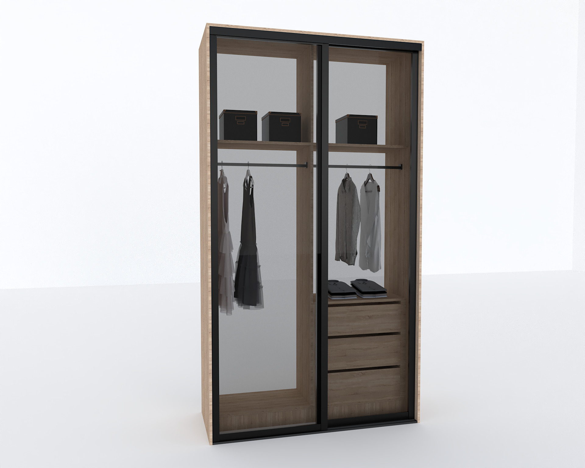 Elite Closets Line - Model 04 Low-poly 3D model_4
