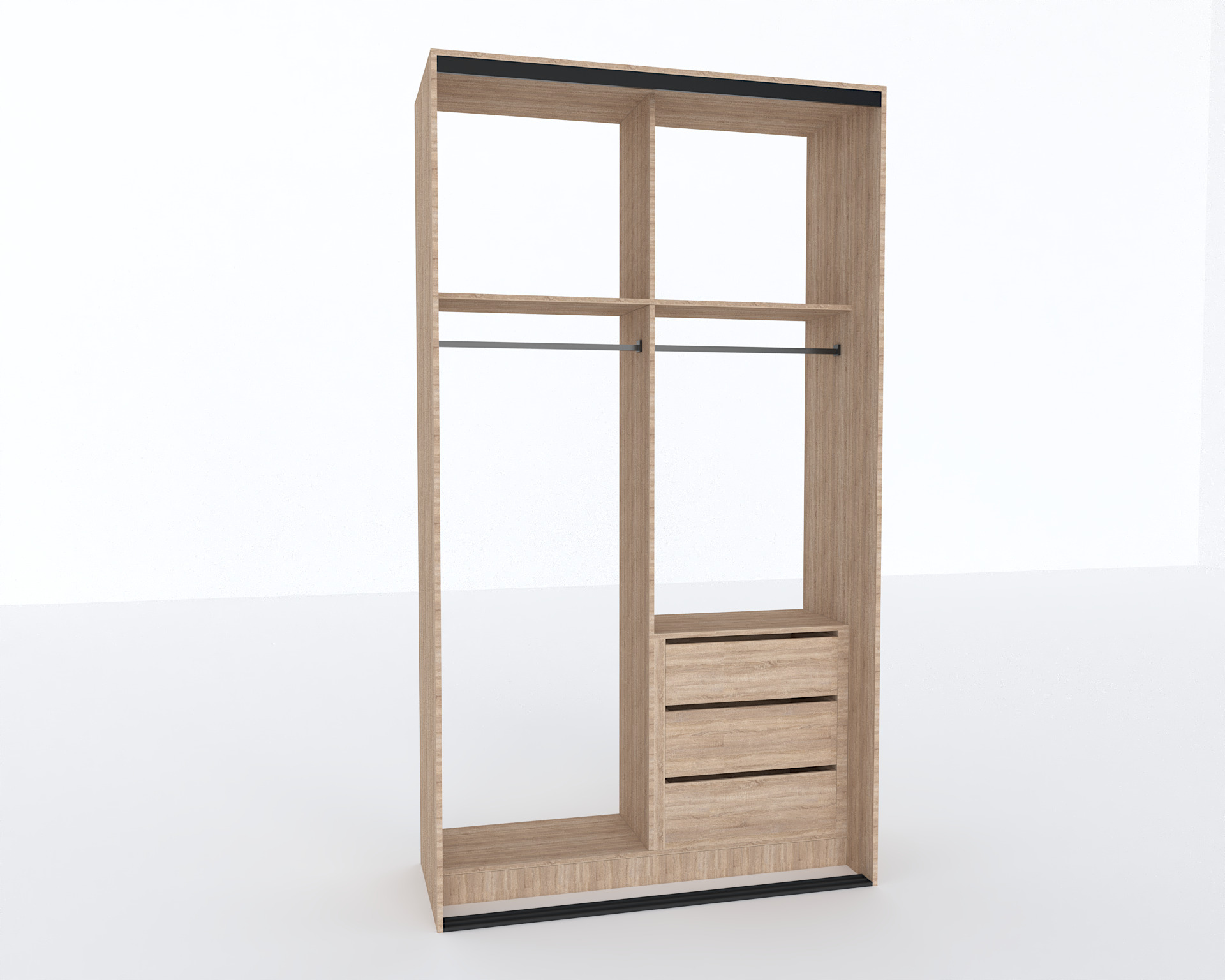 Elite Closets Line - Model 04 Low-poly 3D model_5