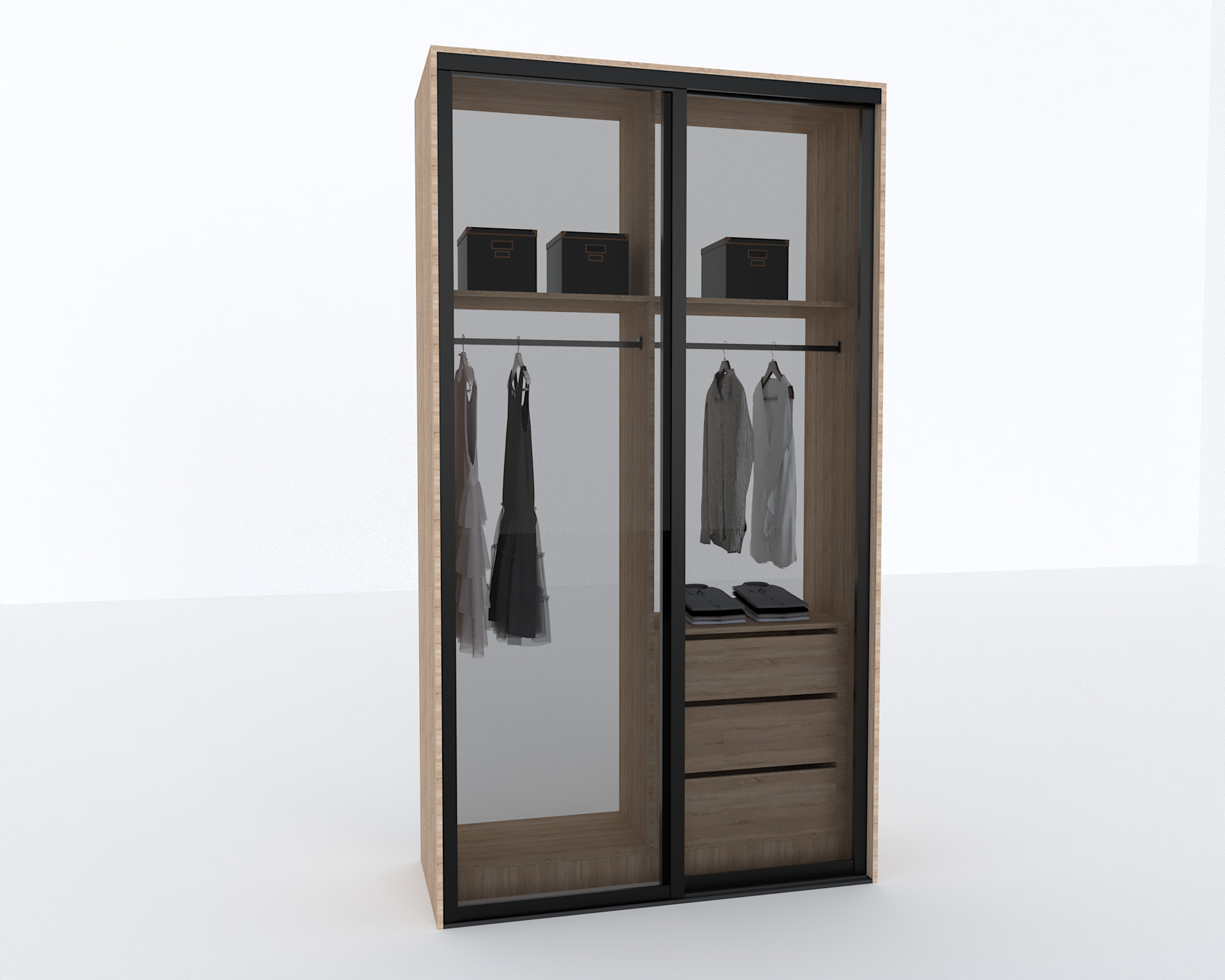 Elite Closets Line - Model 04 Low-poly 3D model_8