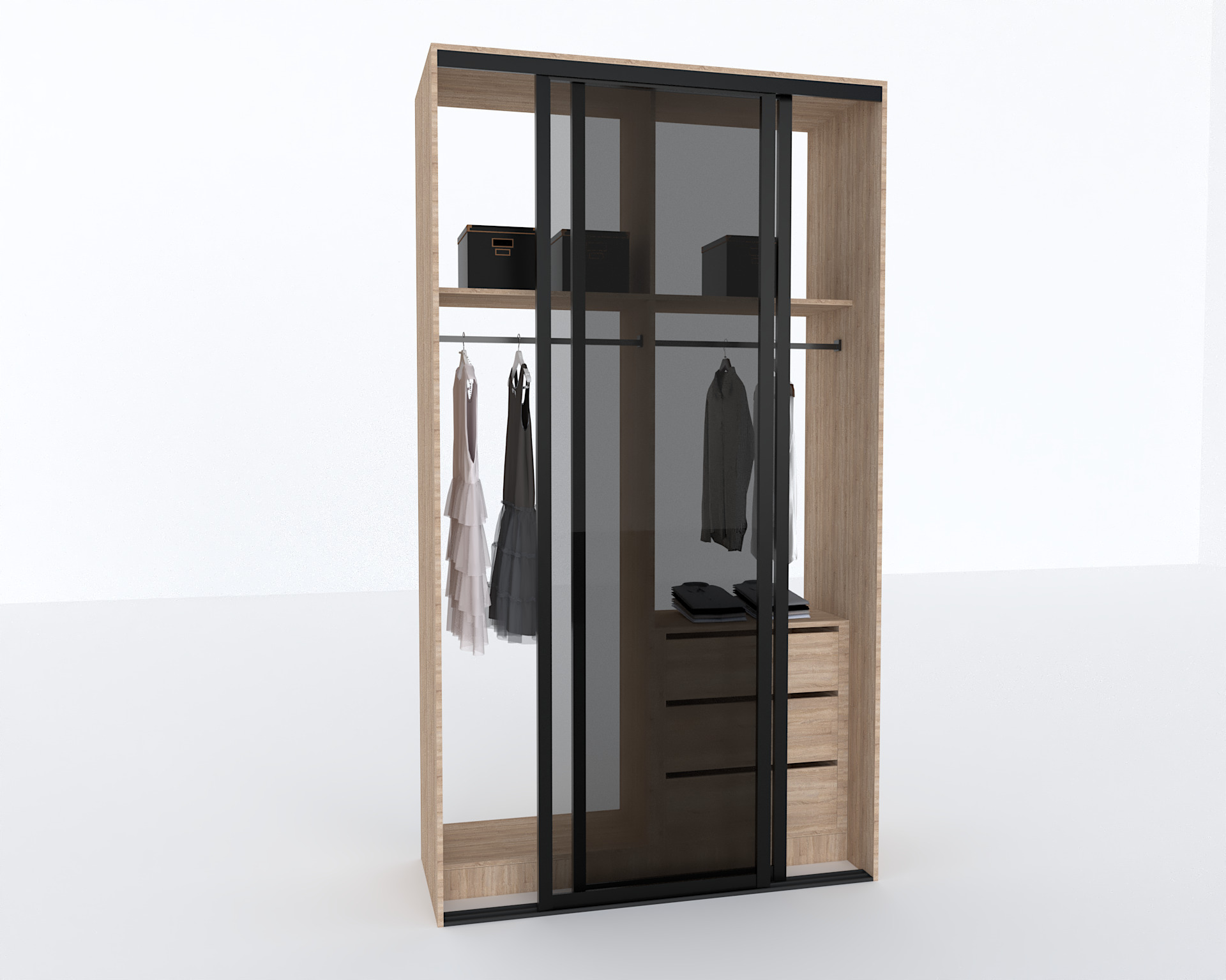 Elite Closets Line - Model 04 Low-poly 3D model_2