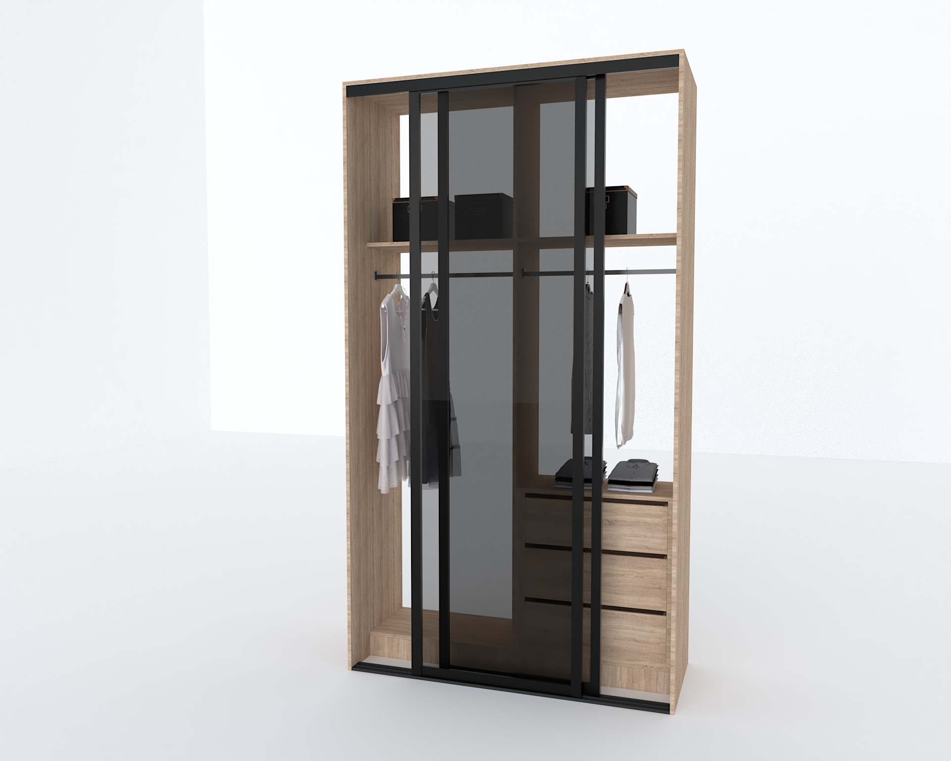 Elite Closets Line - Model 04 Low-poly 3D model_3