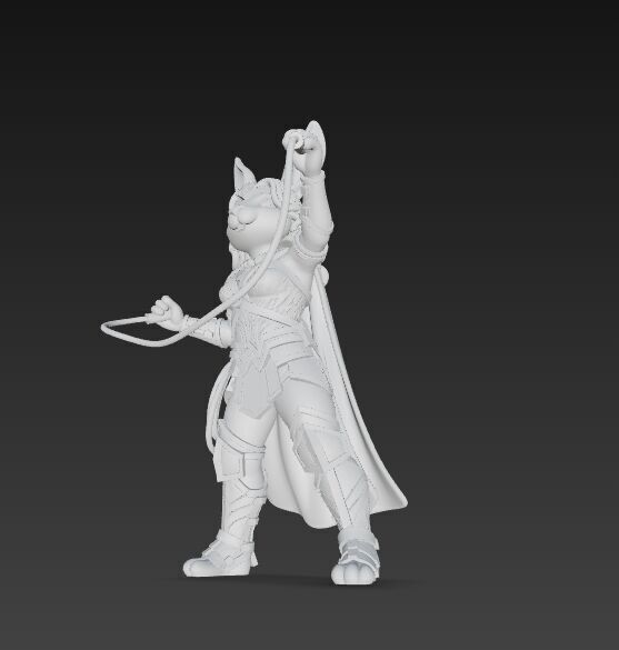 Rock Star from Wonderland Bunny Wonder Woman 3D Print Model 3D model_15