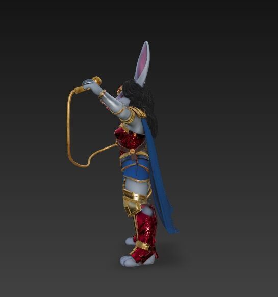 Rock Star from Wonderland Bunny Wonder Woman 3D Print Model 3D model_22