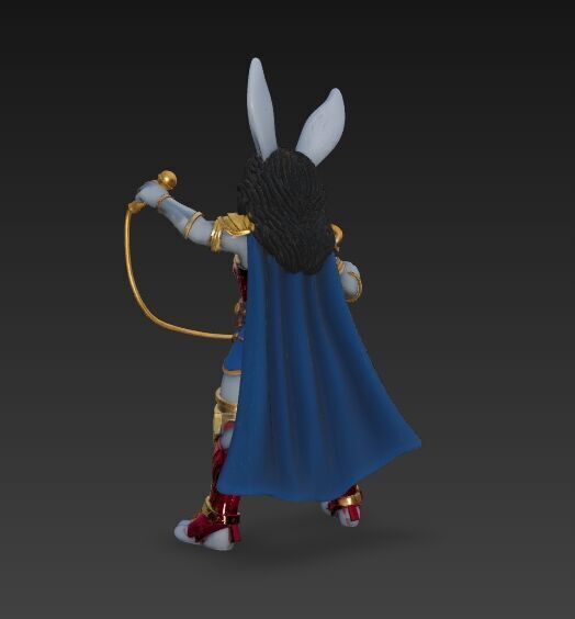 Rock Star from Wonderland Bunny Wonder Woman 3D Print Model 3D model_21