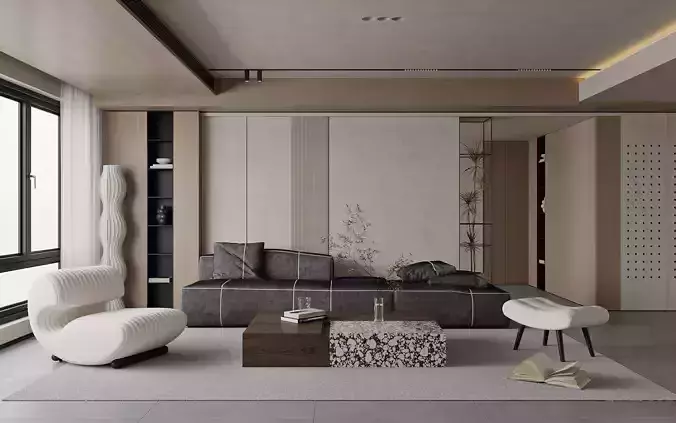 modern living room interior scenes 168