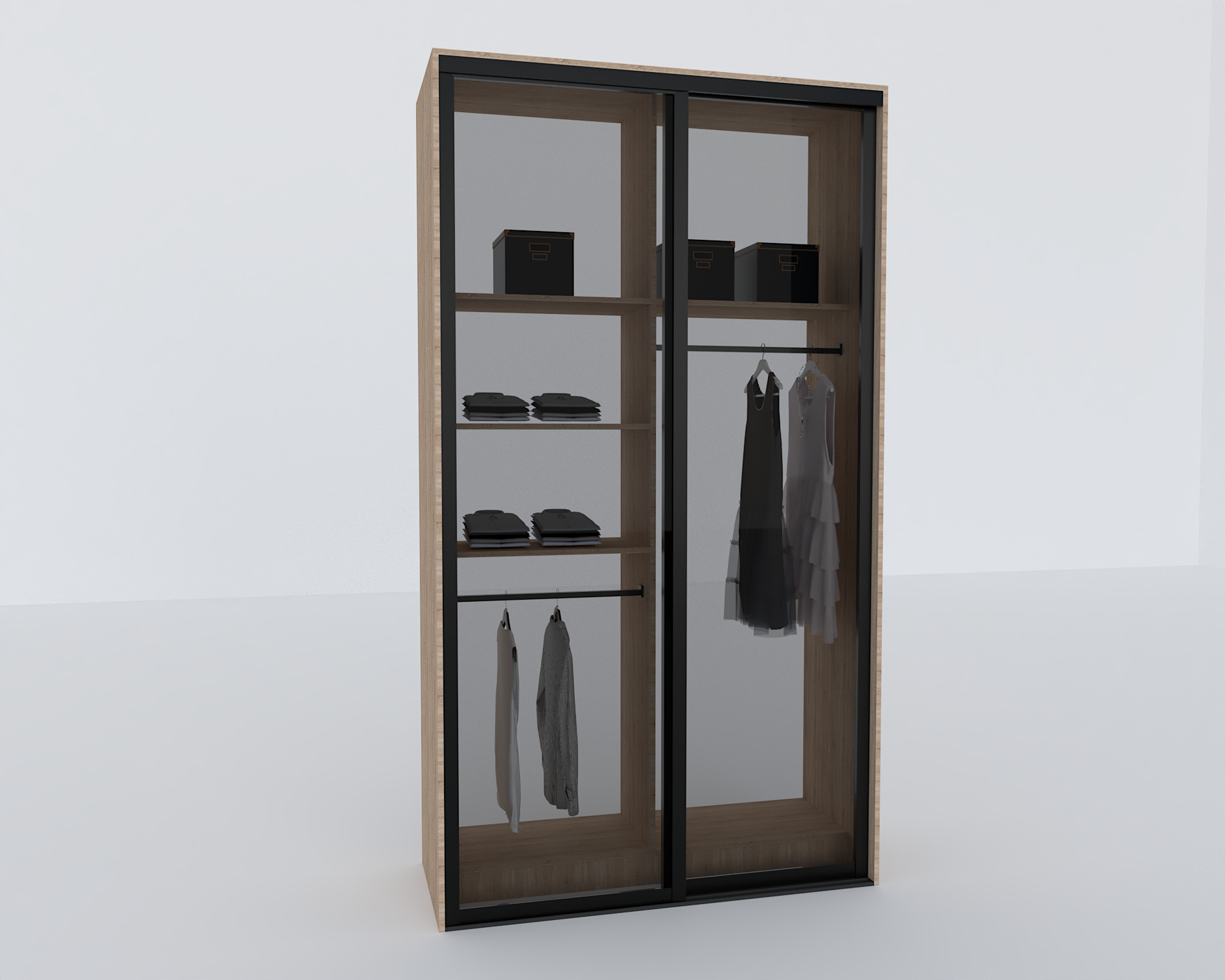 Elite Closets Line - Model 05 Low-poly 3D model_4