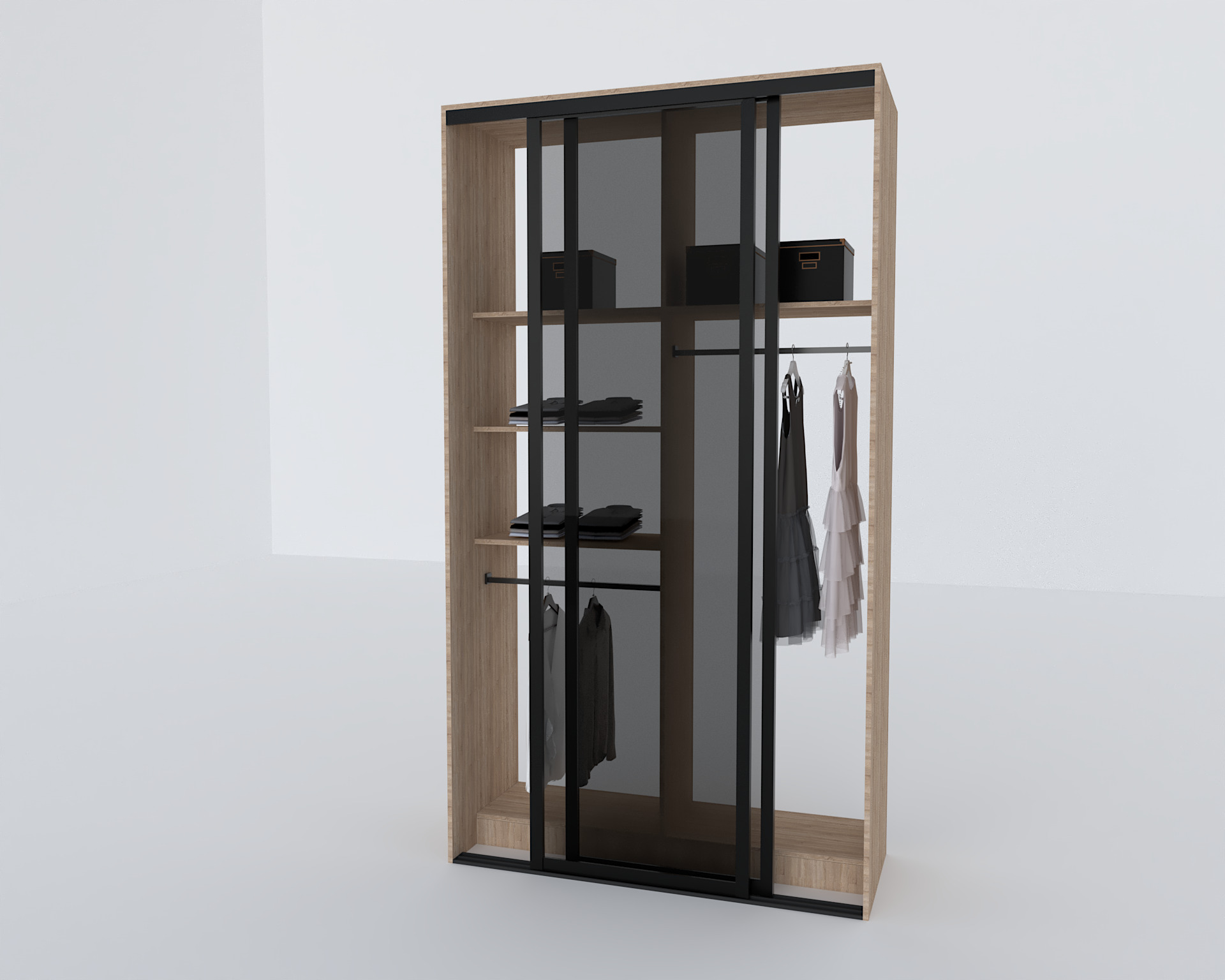 Elite Closets Line - Model 05 Low-poly 3D model_3