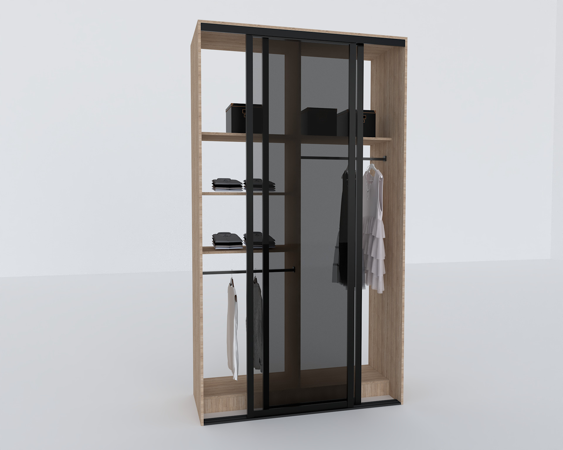 Elite Closets Line - Model 05 Low-poly 3D model_1