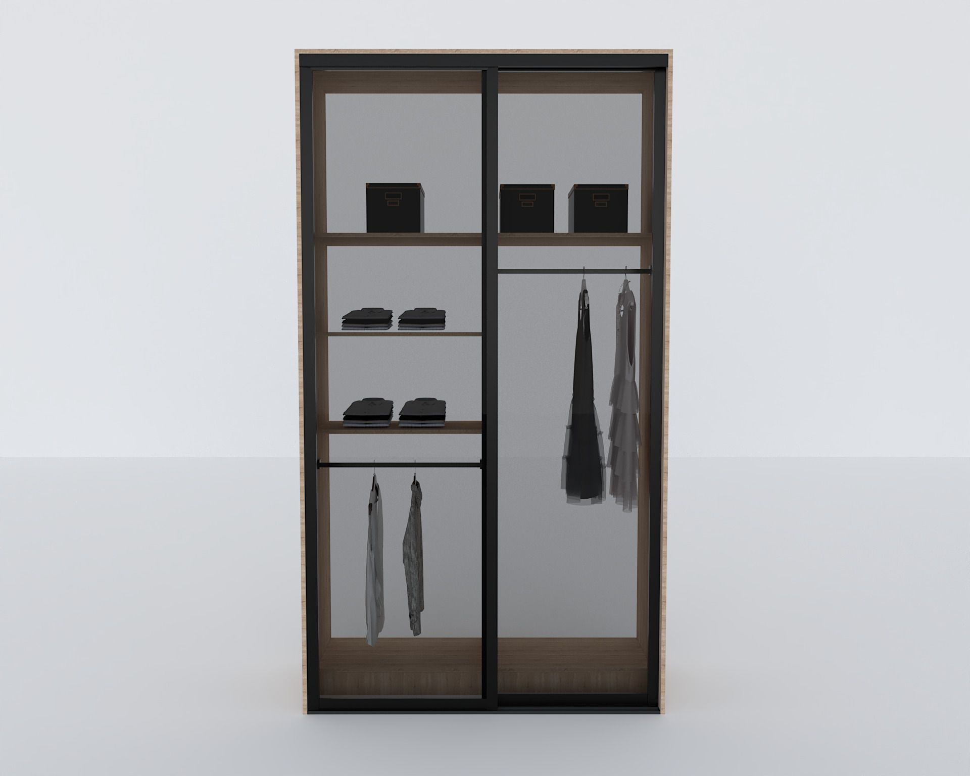 Elite Closets Line - Model 05 Low-poly 3D model_6