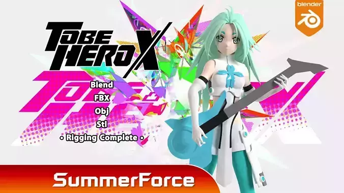 Lucky Cyan - To Be Hero X 3D model