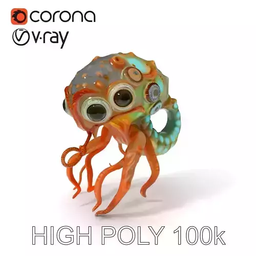 Alien Creature Model Pack with PBR Textures