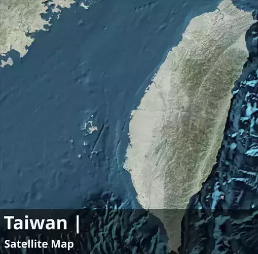 Taiwan Satellite Day 8k High resolution Maps Texture | CGTrader