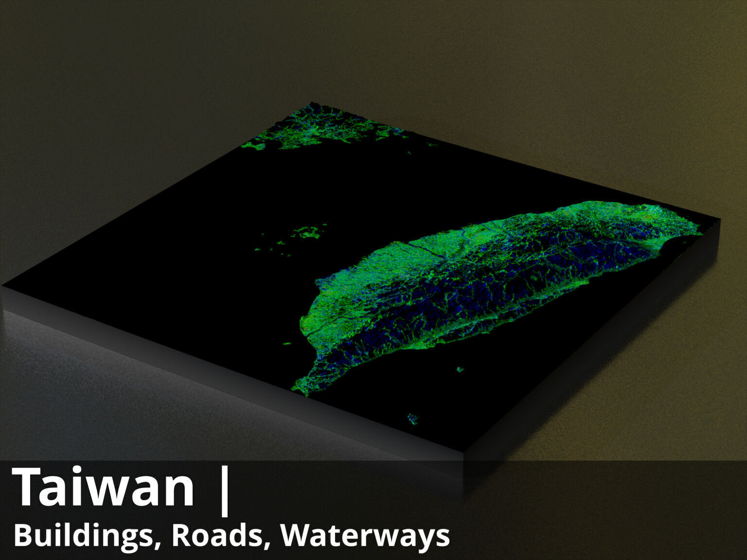 Taiwan Water Roads and Buildings 8k High resolution Maps Texture_6