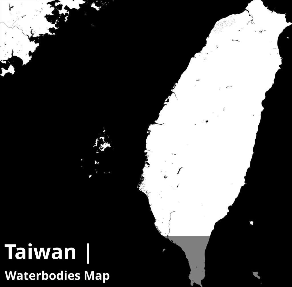 Taiwan Water Roads and Buildings 8k High resolution Maps Texture_3