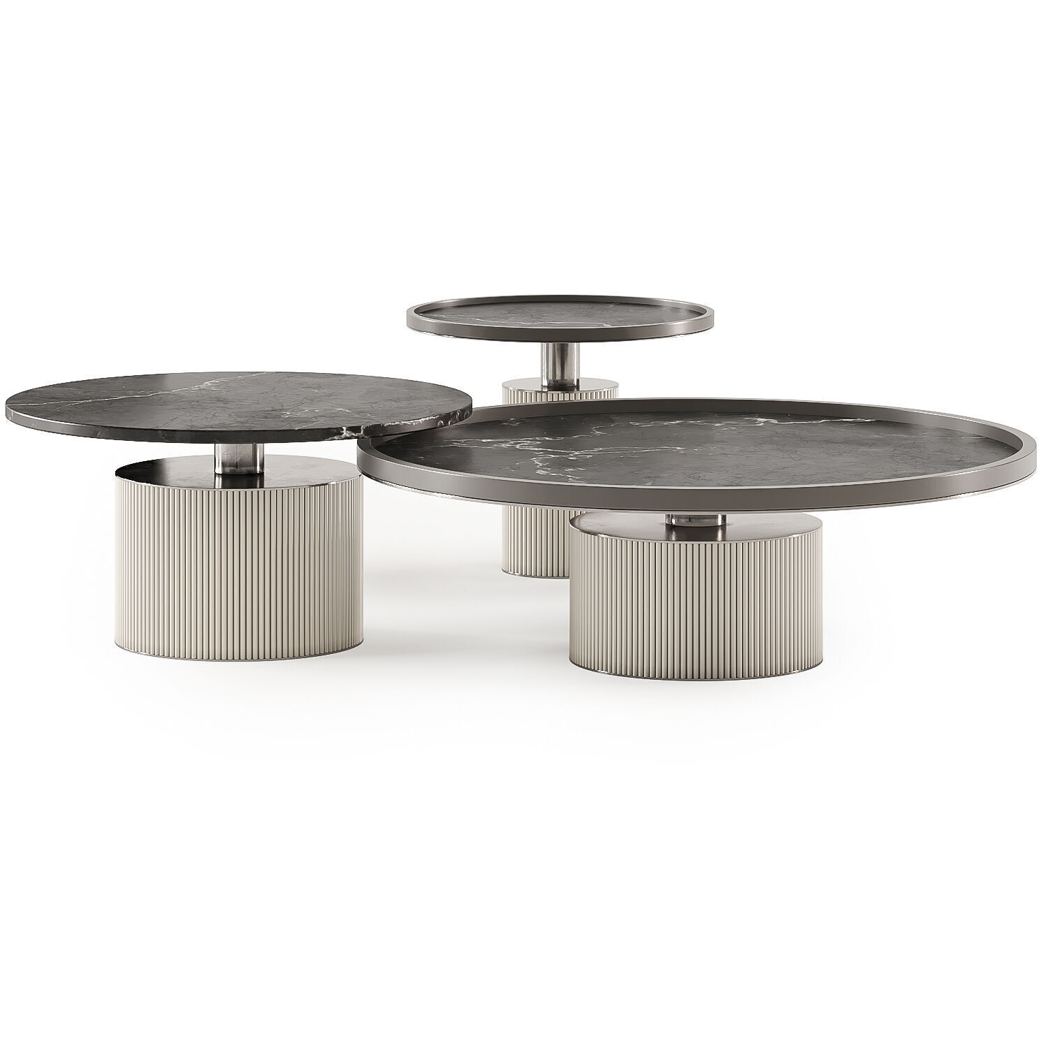 Tenor coffee table set 3D model_4