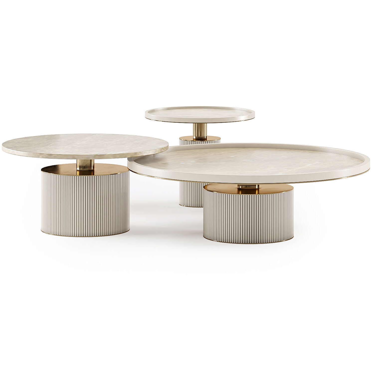 Tenor coffee table set 3D model_3