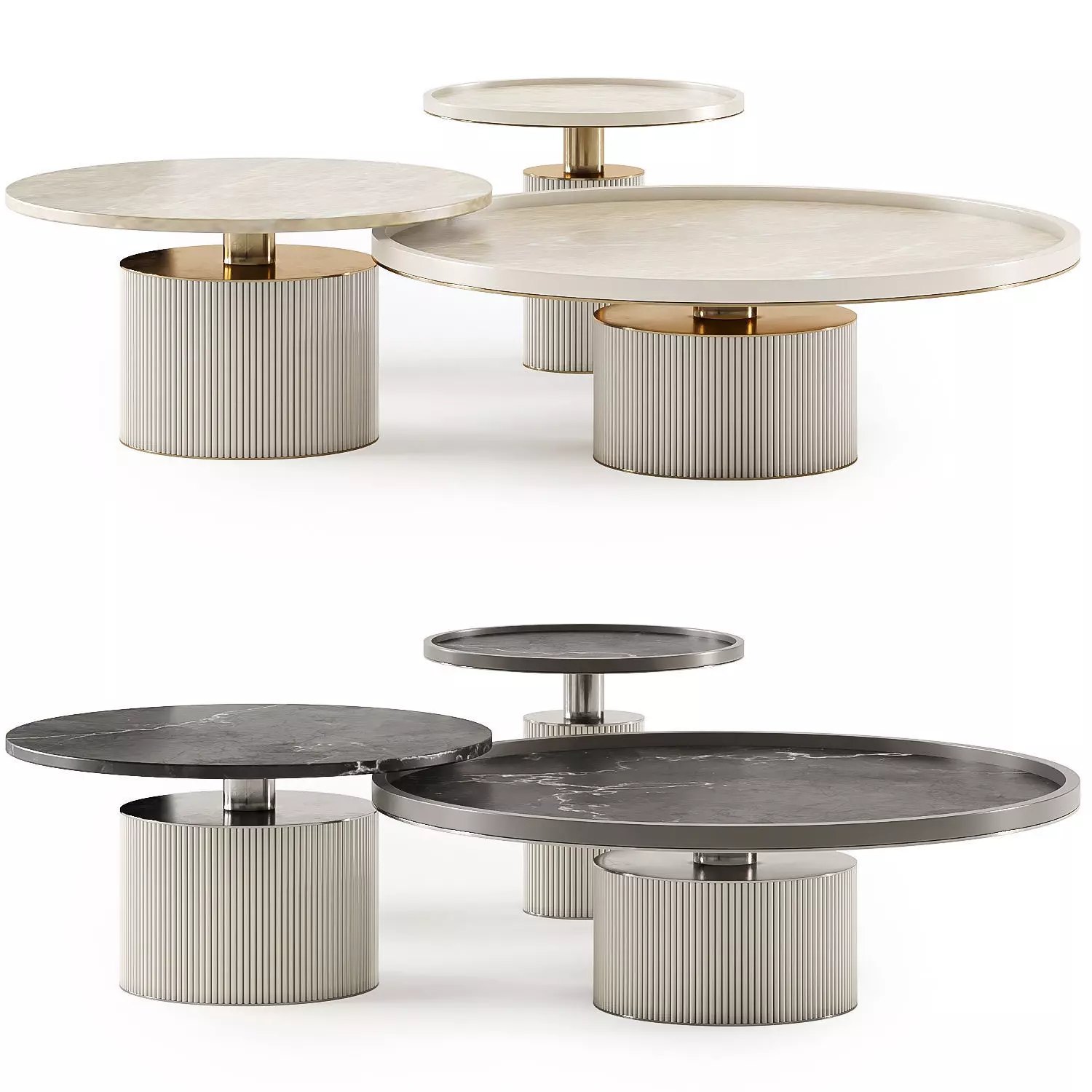 Tenor coffee table set 3D model_0