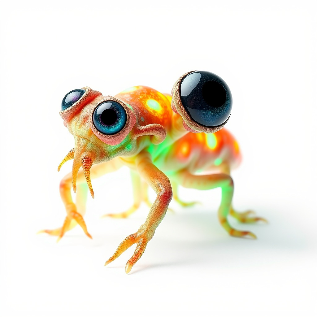 Colorful Alien Creature D Model Pack Low-poly 3D model_2