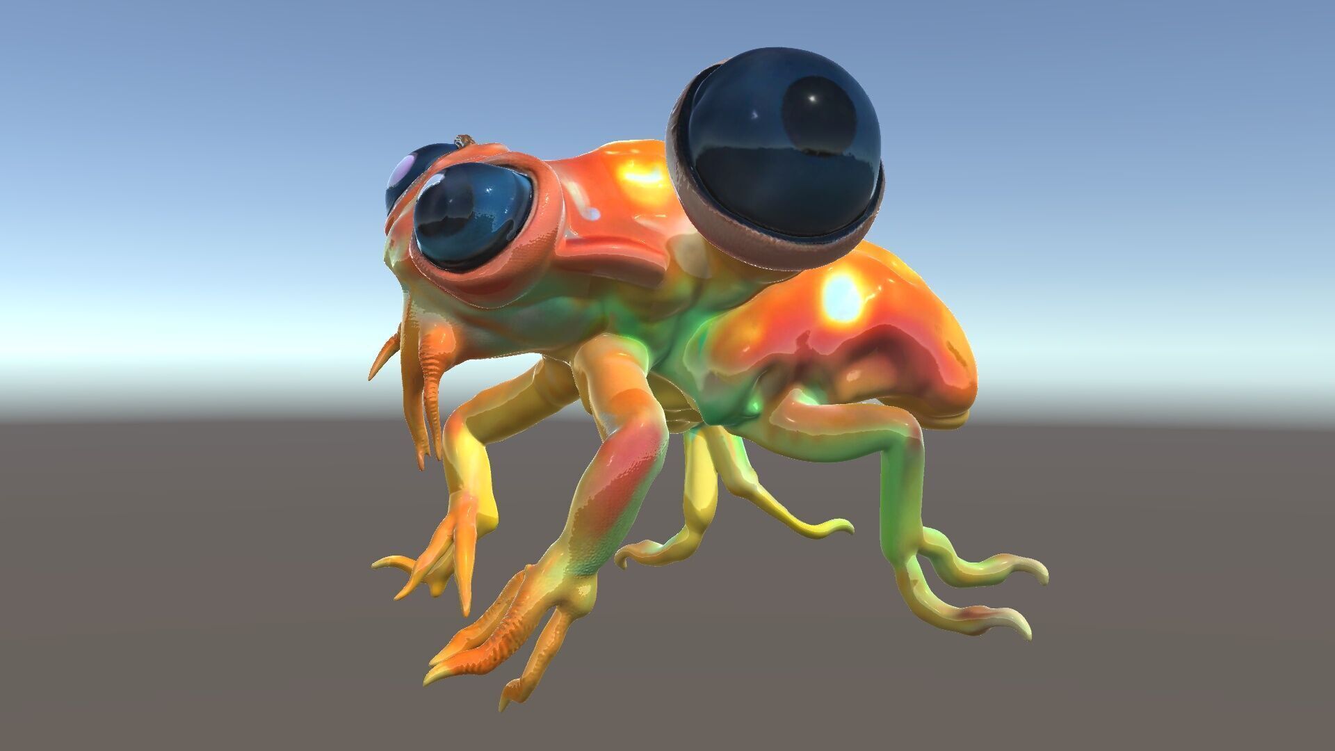 Colorful Alien Creature D Model Pack Low-poly 3D model_5