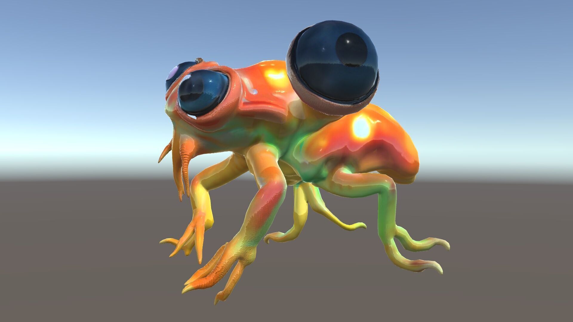 Colorful Alien Creature D Model Pack Low-poly 3D model_16