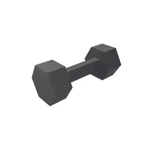 Low poly Dumbbell v1 001 Low-poly 3D model Low poly Dumbbell v1 001 Low-poly 3D model