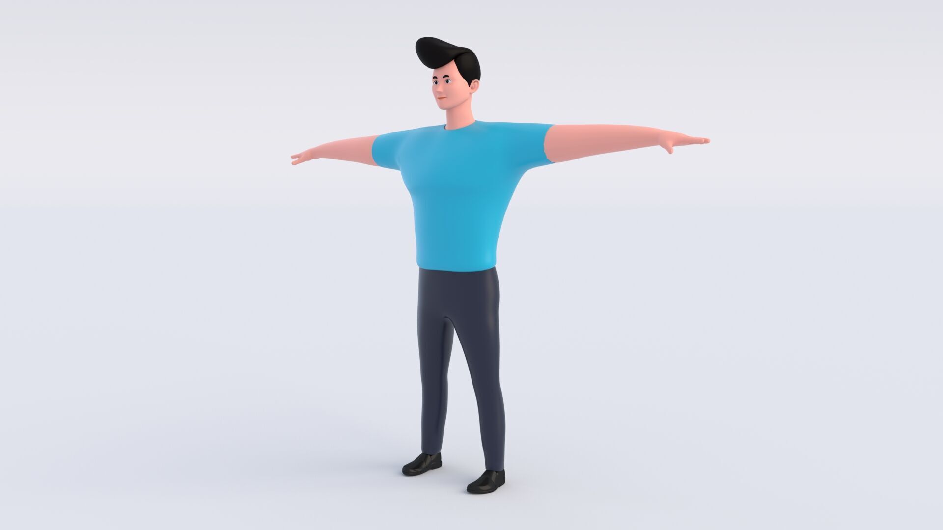 CartoonMan 3D model_6