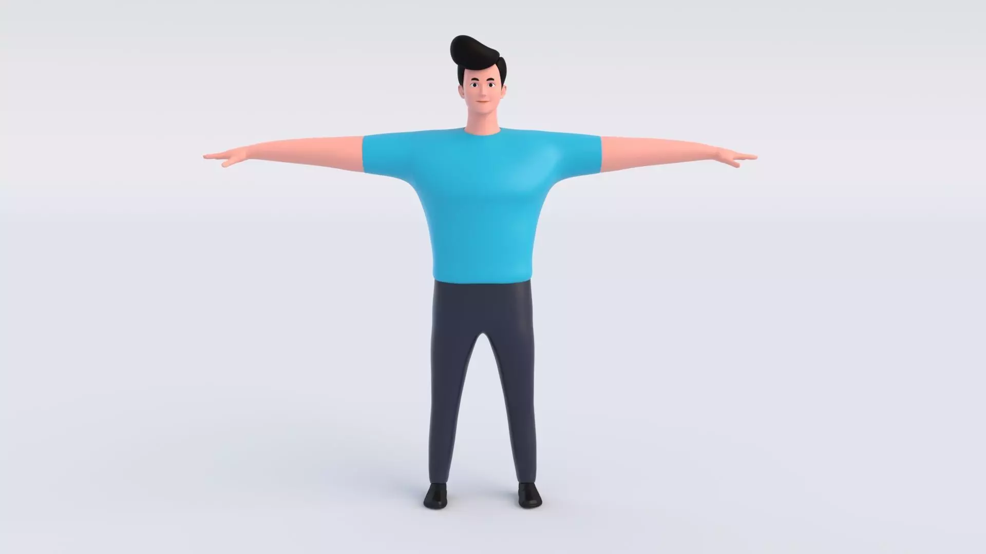 CartoonMan 3D model_0