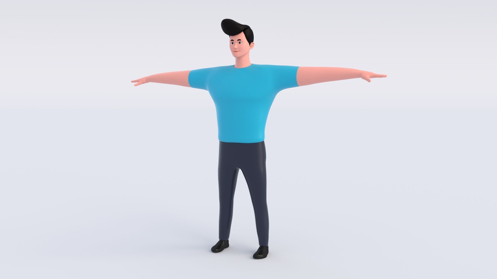 CartoonMan 3D model_2