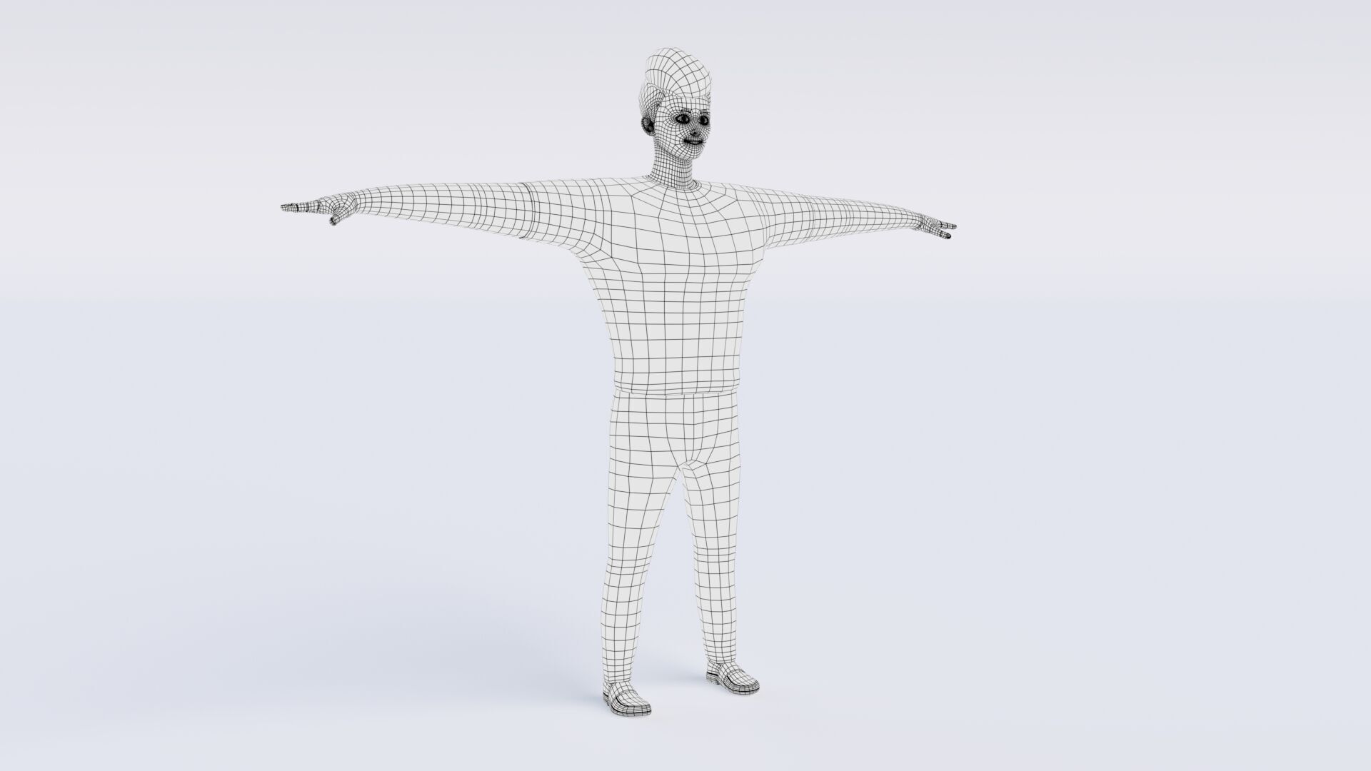 CartoonMan 3D model_11