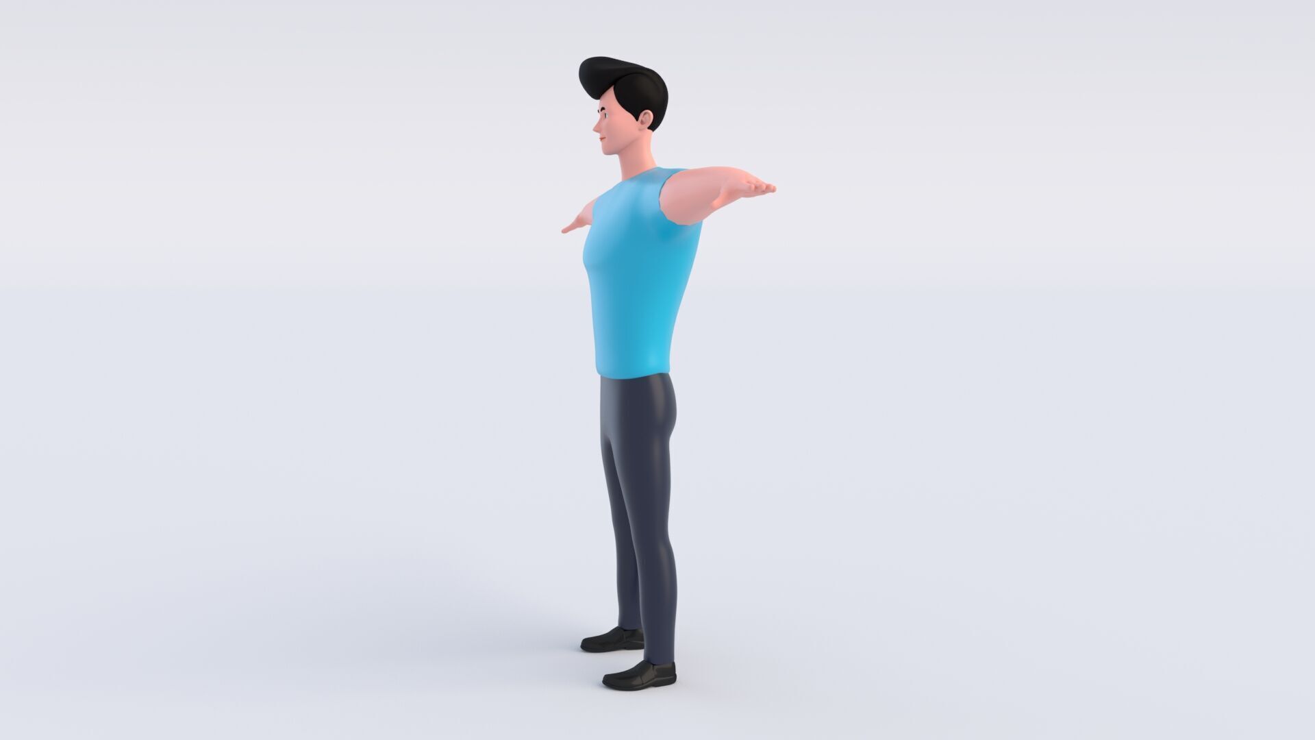 CartoonMan 3D model_8