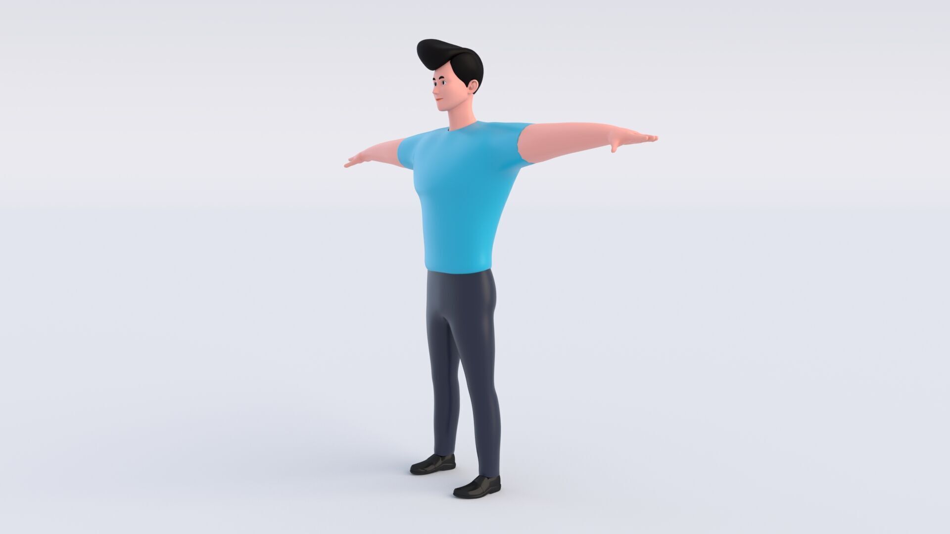 CartoonMan 3D model_1