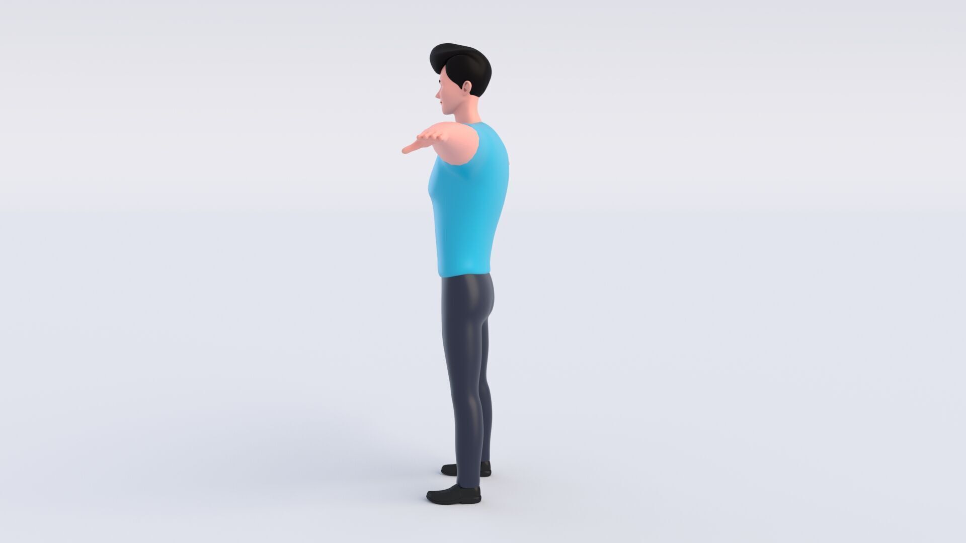 CartoonMan 3D model_3