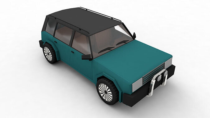 Generic SUV Low-poly 3D model