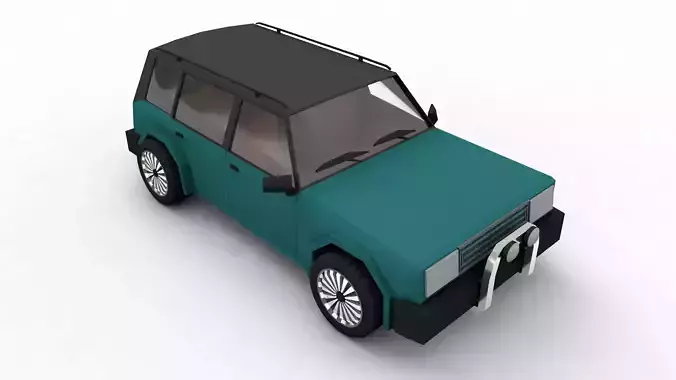 Generic SUV Low-poly 3D model
