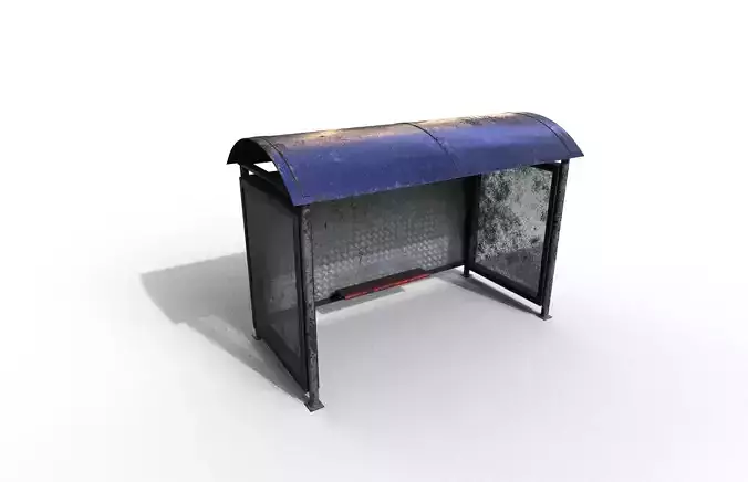 Old modern bus stop Terror