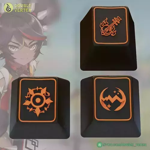 Genshin Impact Xinyan Keycaps - OEM Profile