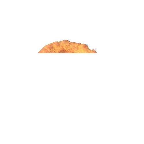 Fried Onion Ring v1 001 Low-poly 3D model